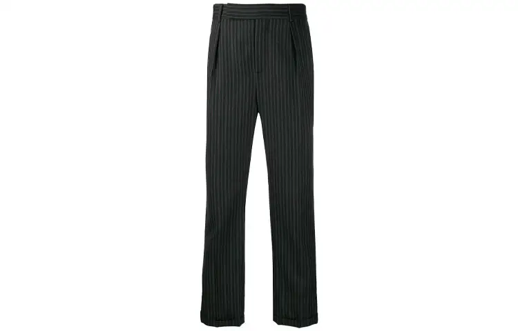 SAINT LAURENT FW21 Suit Pants Men's Black