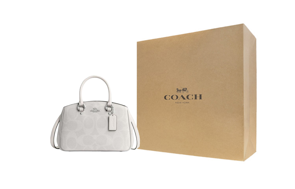 Женская сумка COACH Carryall 28 (белая)