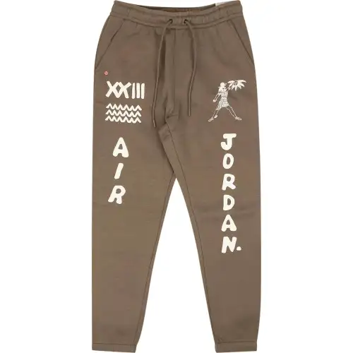 Jordan Casual Pants Men's Brown Moderate Cuffed Pants