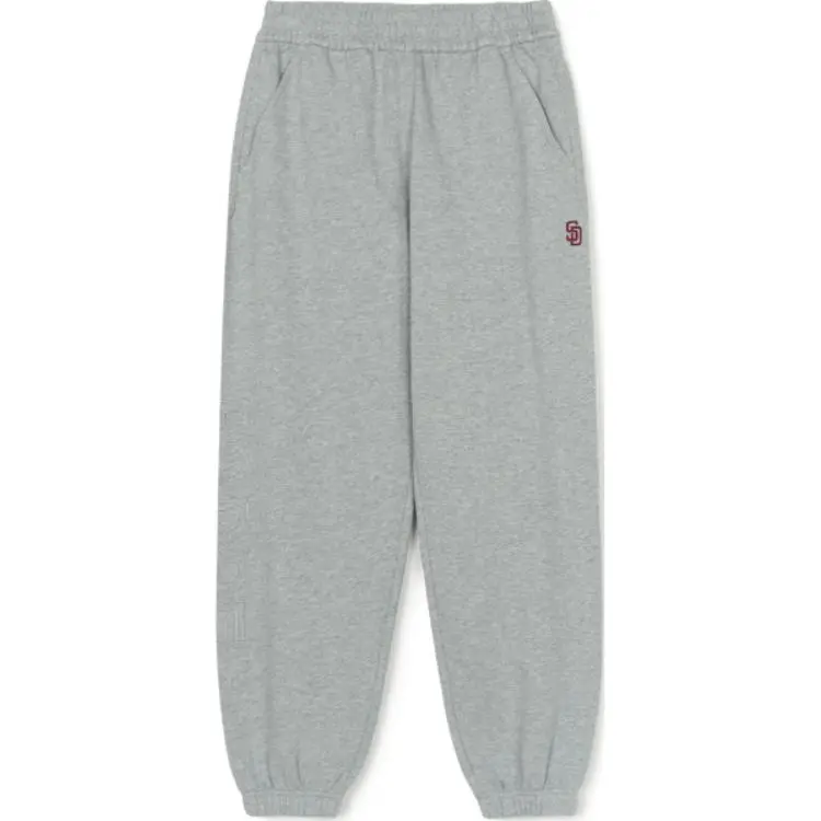 MLB San Diego Padres Knitted Fabric Fitted Sweatpants Unisex Gray