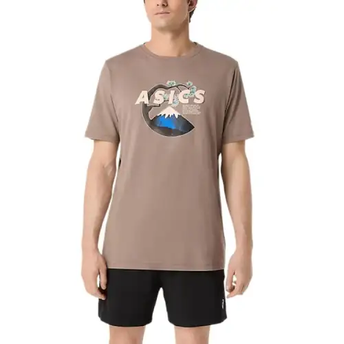 Asics Better Cotton T Shirt Unisex Taupe