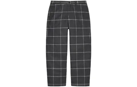 Supreme Windowpane Wool Trouser