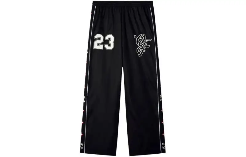 OFF WHITE Logo Patch Elasticated Waistband Trousers