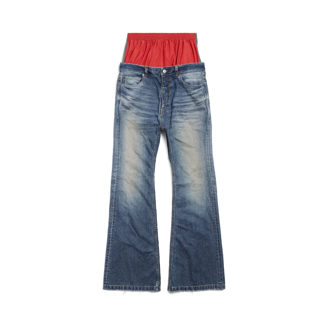 Balenciaga Layer Detailed Jeans