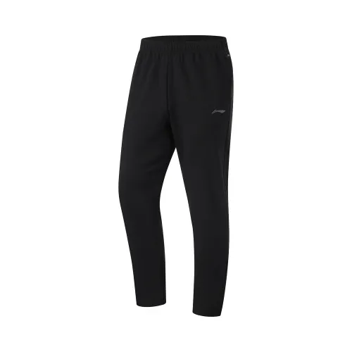 Li Ning Fitness Series Knitted Sweatpants Men's Black