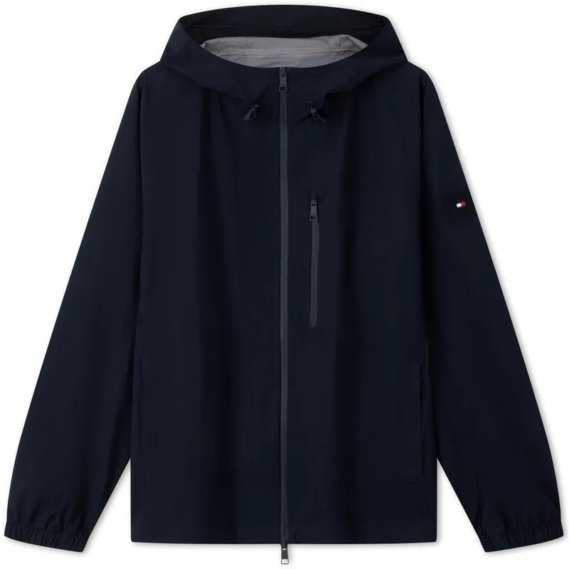 Tommy Hilfiger Windbreaker Jackets Men's Hooded Moderate