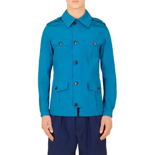 GUCCI Jackets & Coats Men's Turquoise