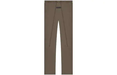 Fear of God Essentials FW22 Relaxed Trouser Wood printed icon straight American heavy casual pants for men and women, brown