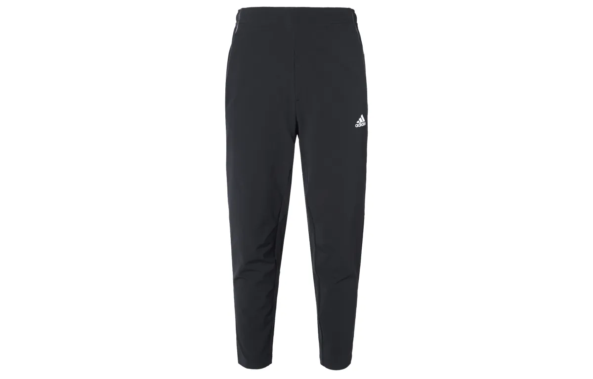 Adidas Casual Pants Men's Black Moderate Straight Fit Pants