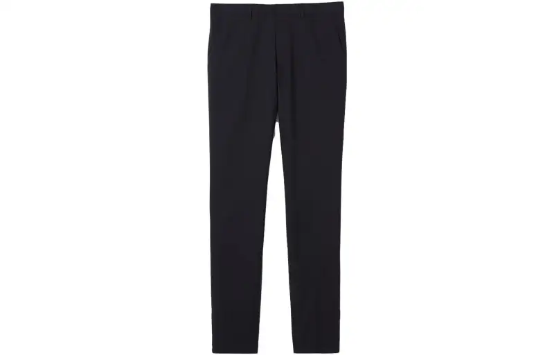 Burberry Casual Pants Men's Marine Blue Moderate Straight Fit Pants