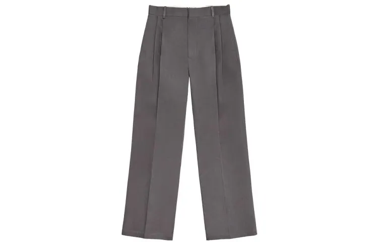 LOEWE Casual Pants Men's Gray Moderate Straight Fit Pants