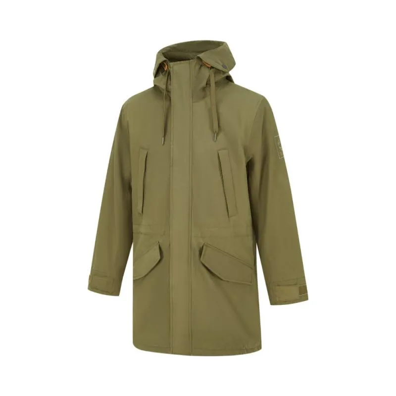 Timberland hooded logo-patch jacket