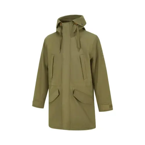Timberland hooded logo-patch jacket