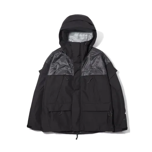 THE NORTH FACE INVINCIBLE Collaboration Collection Windbreaker Jackets Unisex Navy Blue Hooded Moderate