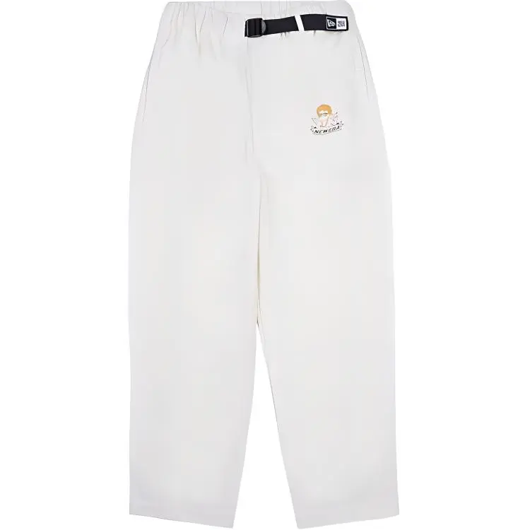 New Era Casual Pants Unisex Ivory White Moderate Cuffed Pants