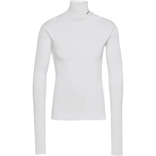 PRADA Sweaters Men's White Turtleneck Moderate Base Layer