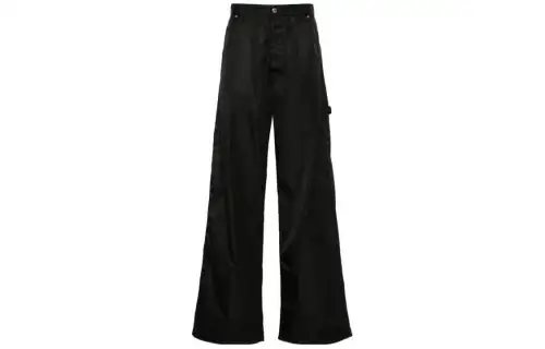 OFF WHITE Loose Fit Wide Leg Trousers