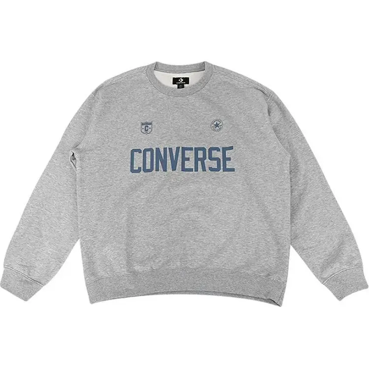Converse Sweatshirts Men's Gray Crew Neck Moderate