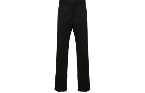 OFF-WHITE logo-embroidered slim-fit trousers