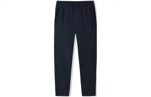 ANTA Casual Pants Men's Black Moderate Straight Fit Pants