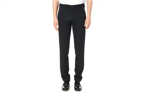 DIOR Casual Pants Men's Black Moderate Slim Fit Pants