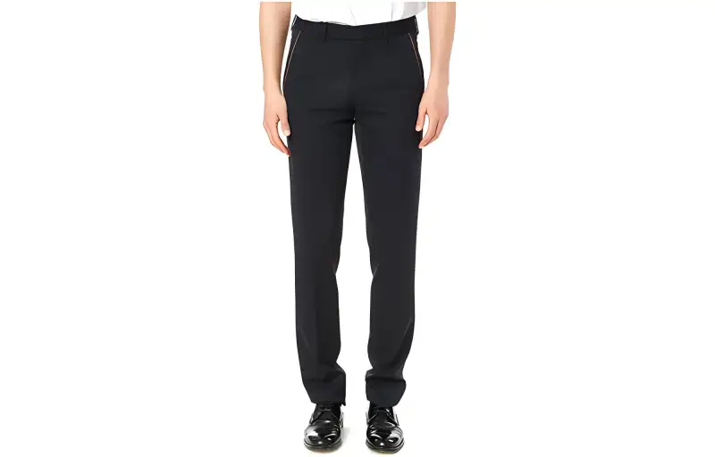 DIOR Casual Pants Men's Black Moderate Slim Fit Pants