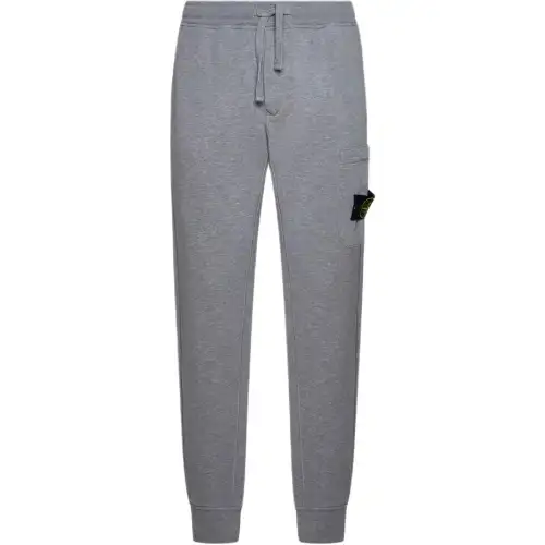 STONE ISLAND Knitted Sweatpants Men's Gray