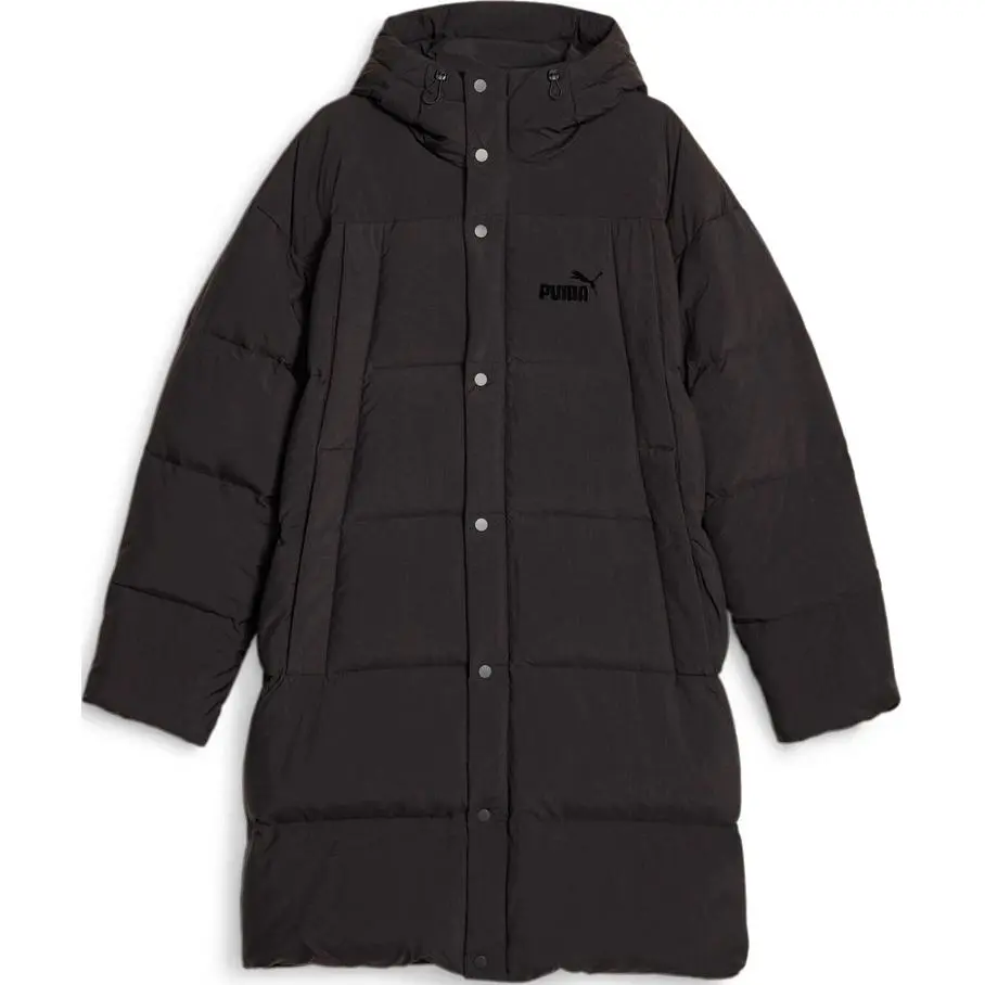 PUMA Long Hooded Down Coat Down Jackets & Coats Unisex Black