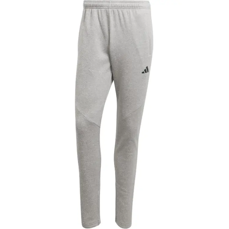 Adidas AEROREADY GAME And GO SMALL LOGO TRAINING Knitted Sweatpants Men's Gray/White