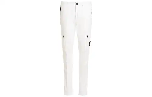 STONE ISLAND Compass-badge Slim-fit Trousers