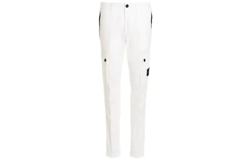 STONE ISLAND Compass-badge Slim-fit Trousers