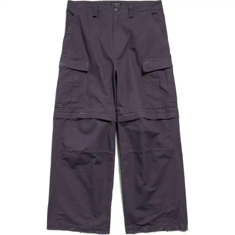 Balenciaga Cargo Pants Loose Fit Men's Dark Blue
