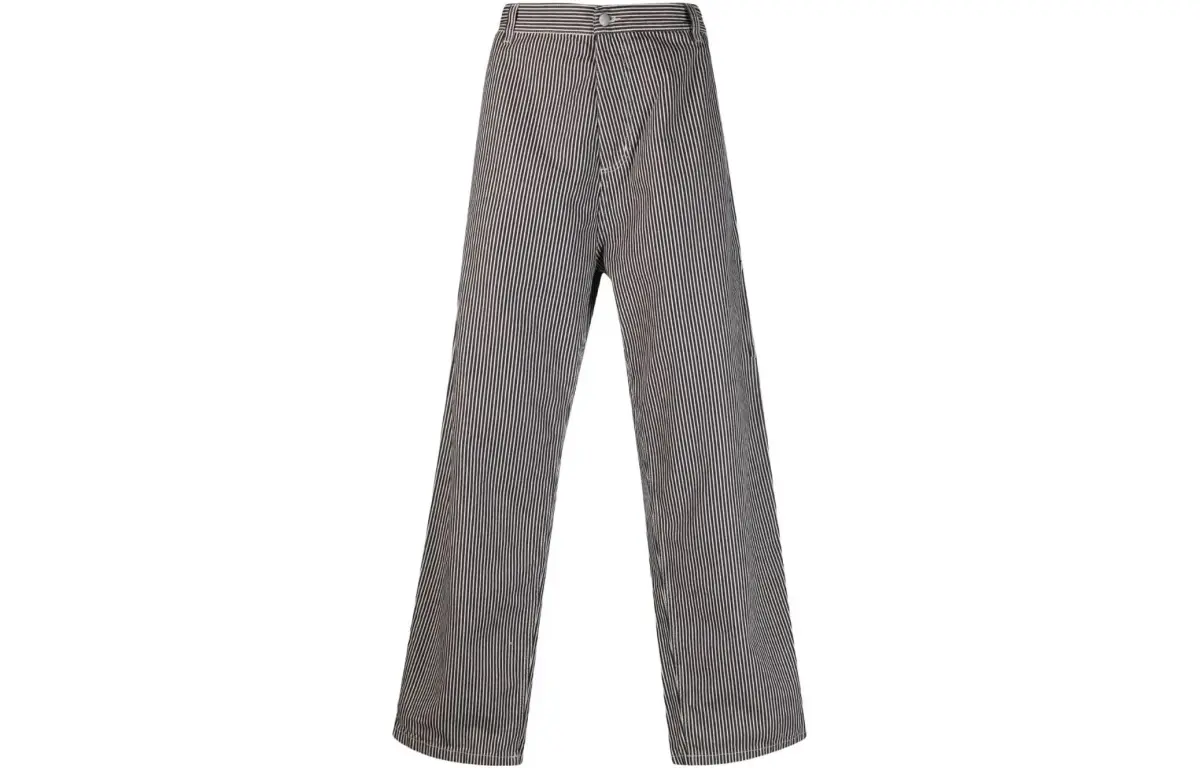 Carhartt WIP Casual Pants Men's Black Moderate Straight Fit Pants