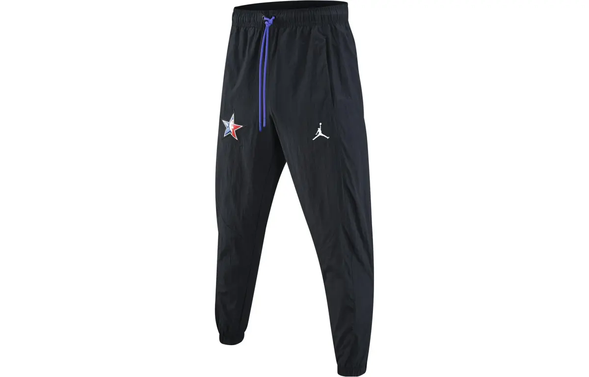 Jordan Casual Pants Men's Black Moderate Cuffed Pants
