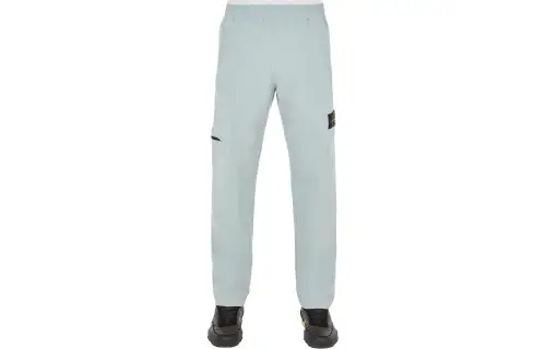 STONE ISLAND Casual Pants Men's Sky Blue Moderate Straight Fit Pants