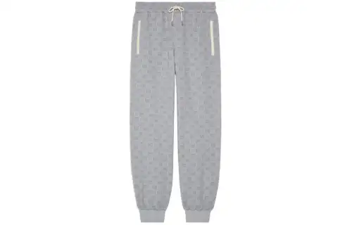 GUCCI Knitted Sweatpants Men's Gray