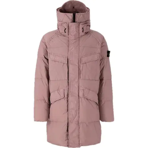 STONE ISLAND Parka Coat Unisex Rose Pink