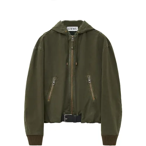 LOEWE FW24 Jackets & Coats Men's Dark Olive