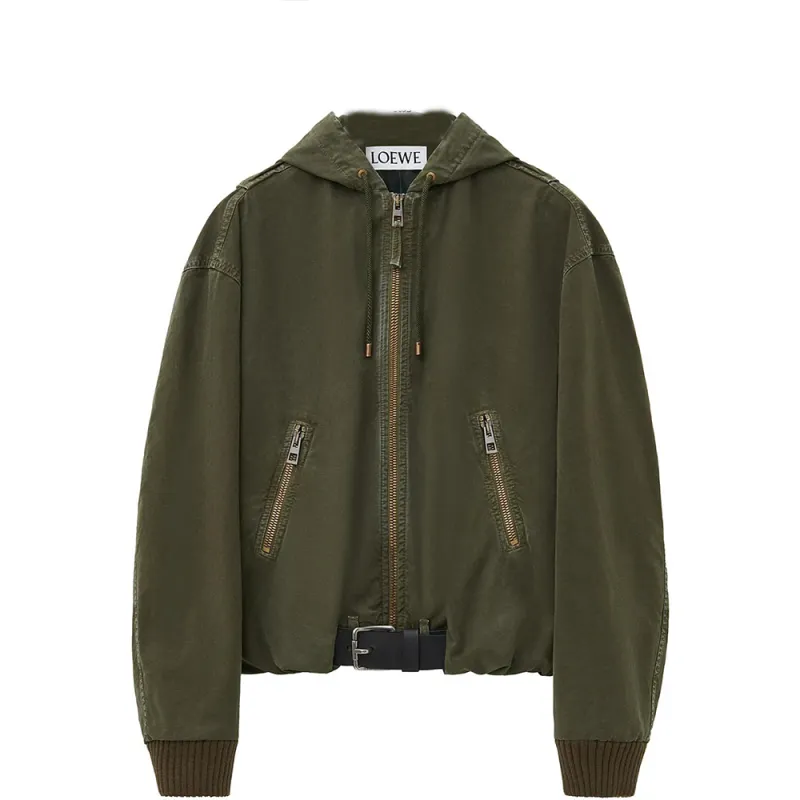 LOEWE FW24 Jackets & Coats Men's Dark Olive