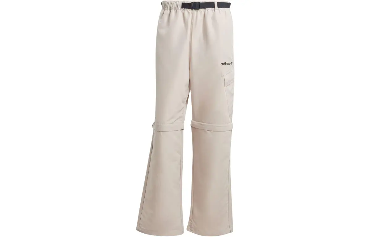 Adidas Originals Zip off Pants Knitted Sweatpants Men's Earth Umber