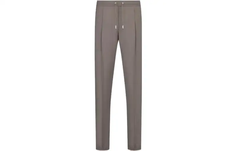 DIOR Casual Pants Men's Brown Moderate Straight Fit Pants