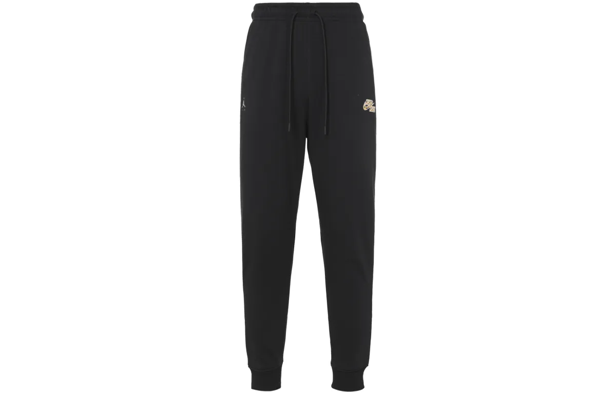 Jordan Casual Pants Men's Black Moderate Cuffed Pants