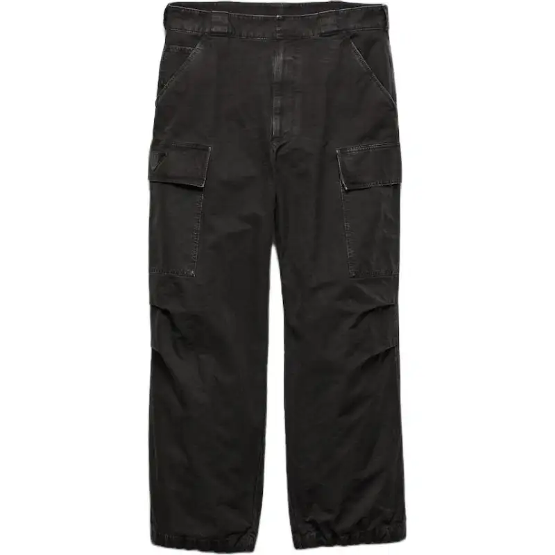 PRADA Jeans Men's Black Moderate Wide Leg Pants