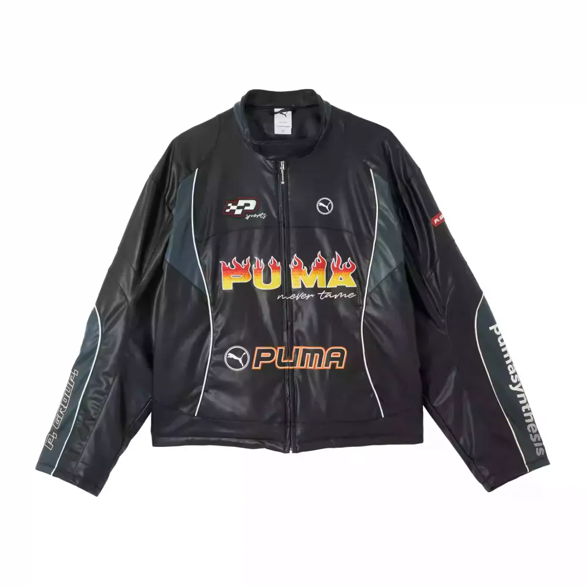 PUMA Beyond THE SPEED PU JACKET Jackets & Coats Unisex Black