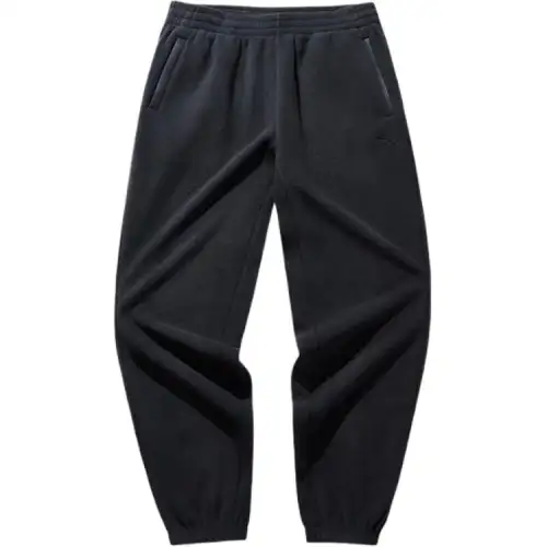 Anta Variety Training Collection Comfortable Casual Fleece Lined Minimalist Style Elastic Cuff Knitted Sweatpants Men's