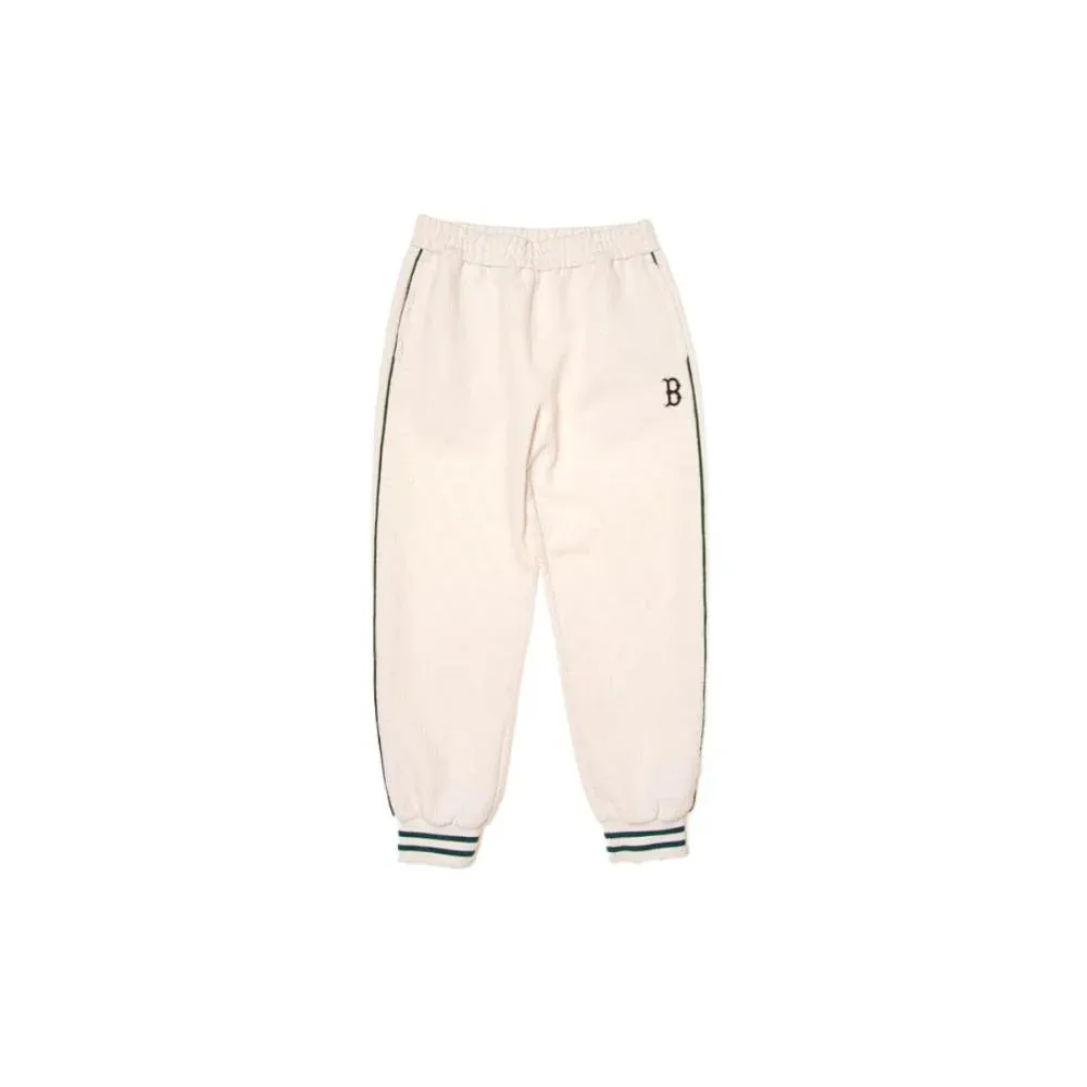 MLB Jacquard Monogram Boston Red Sox Pants Casual Pants Unisex Cream