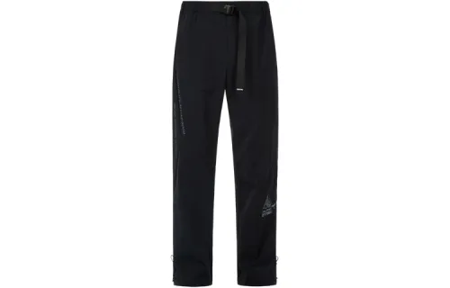 EVISU Casual Pants Men's Black Moderate Straight Fit Pants
