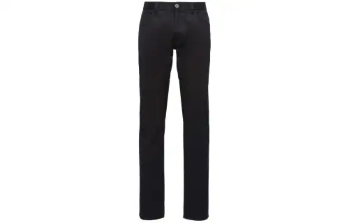 PRADA Stretch Drill Five Pocket Trousers Casual Pants Men's Black