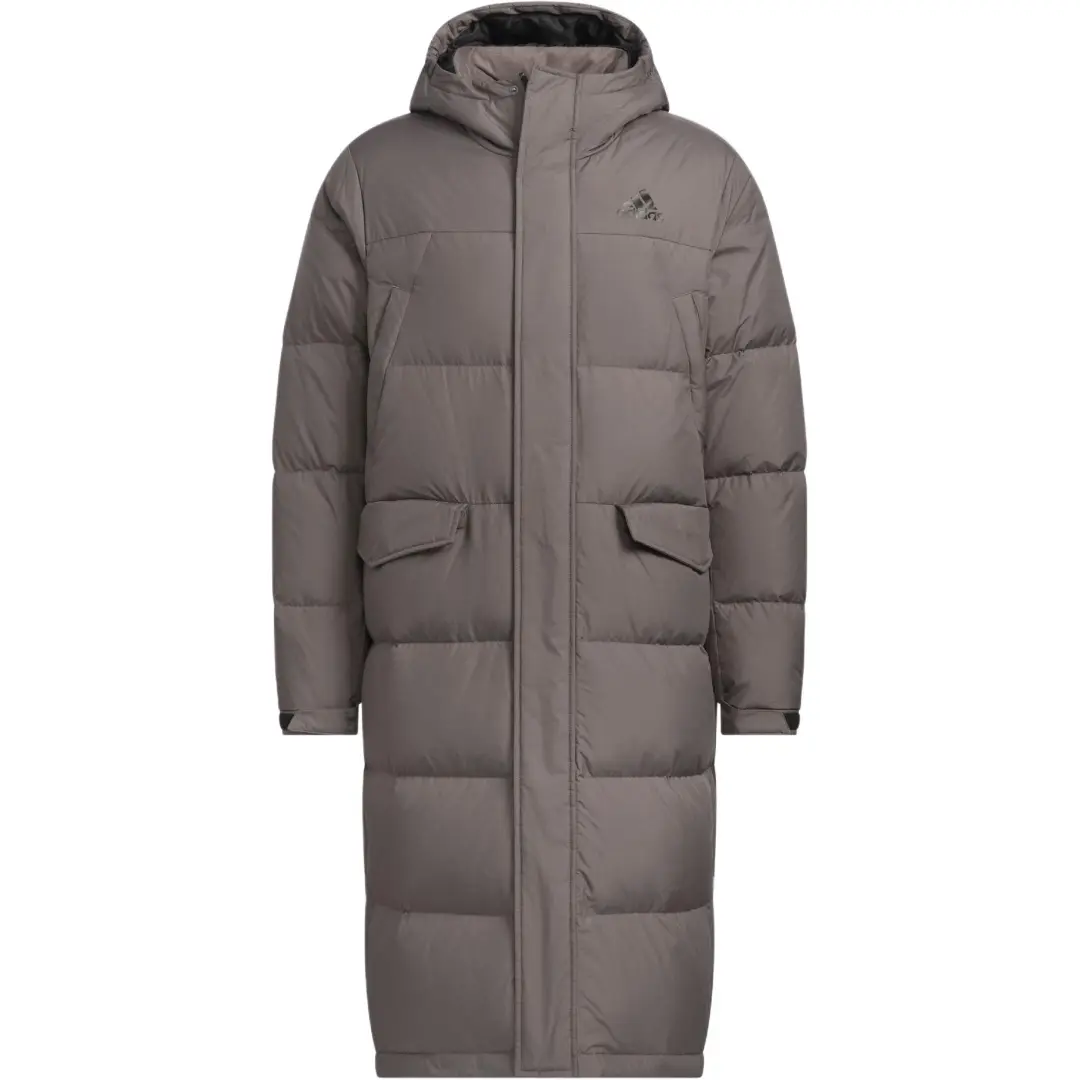 Adidas LONG DOWN Jackets & Coats Unisex Charcoal Gray