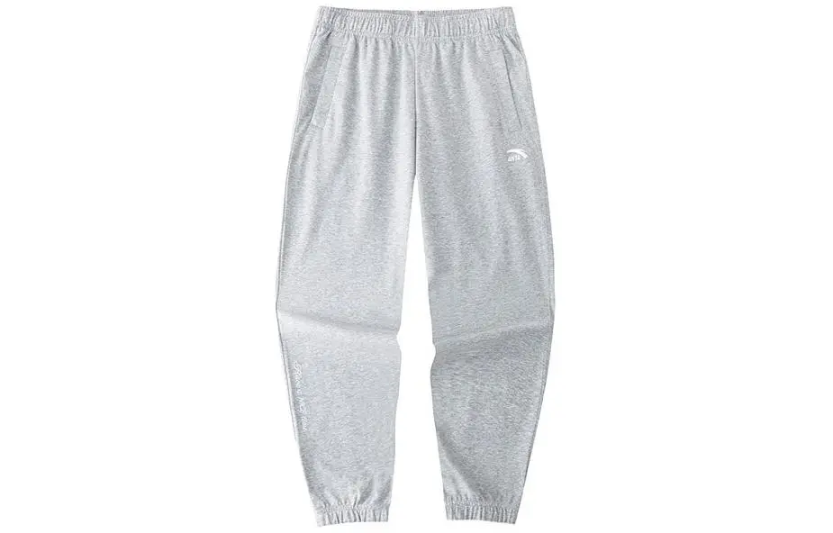 Anta Life Collection Knitted Sweatpants Men's Gray Heather Gray